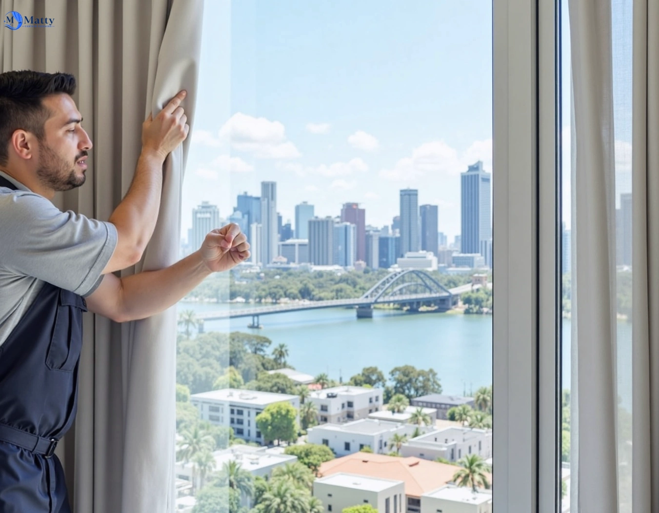Professional curtain steam cleaning service horsley-park-nsw QLD by Matty Curtain Cleaning